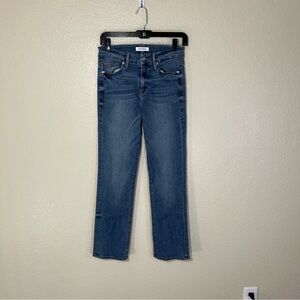 Good American Jeans Womens 2 26 Good Straight Leg Stretch Denim Medium Wash